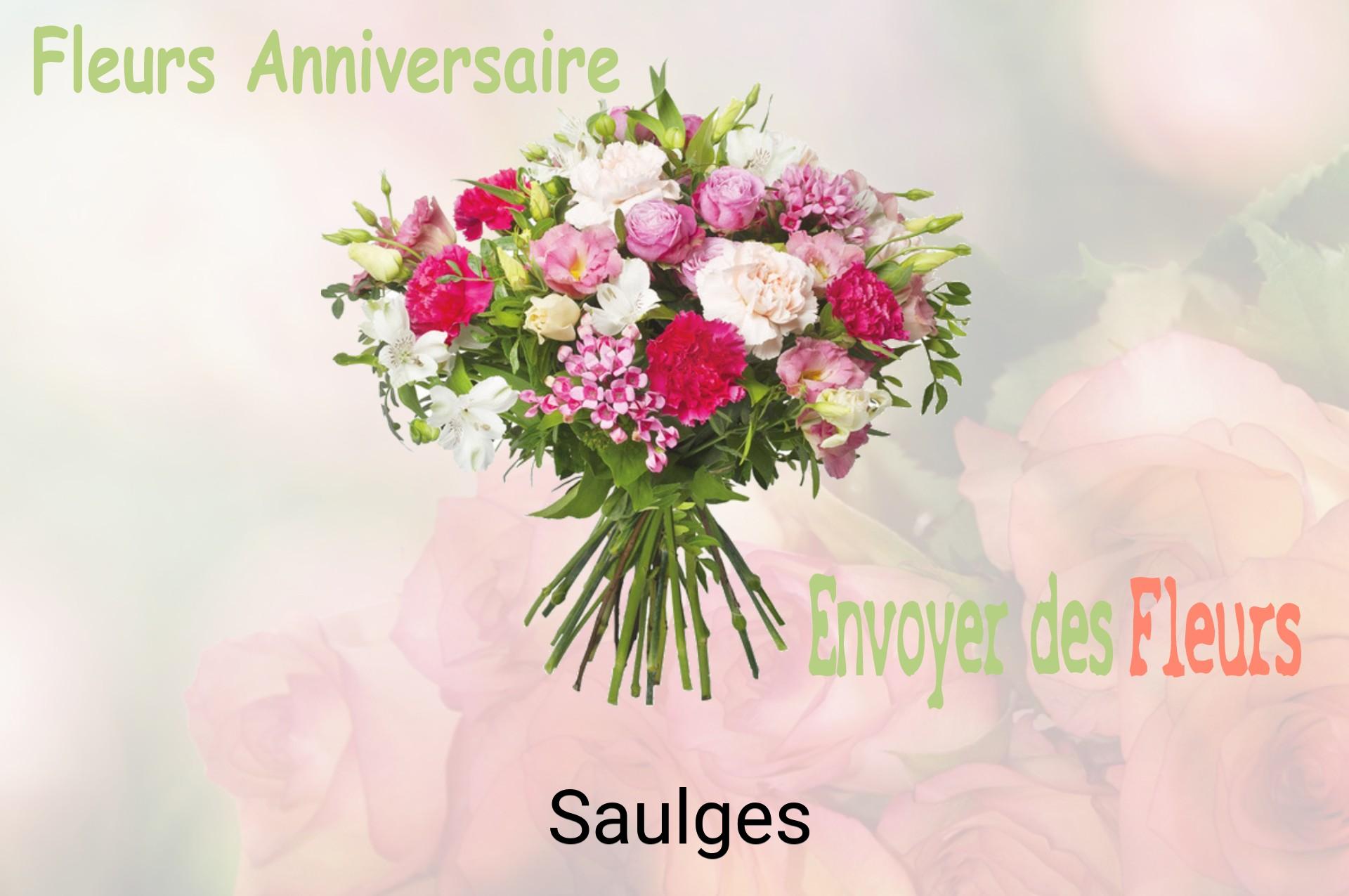 Bouquet de fleurs d’anniversaire livré à Saulges